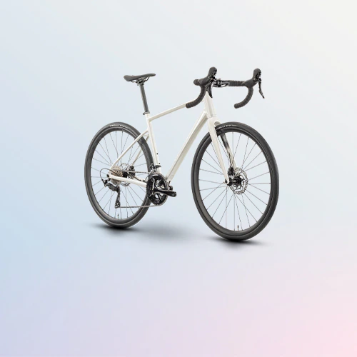 Raymon Scorena Fahrrad in weiß von der Seite